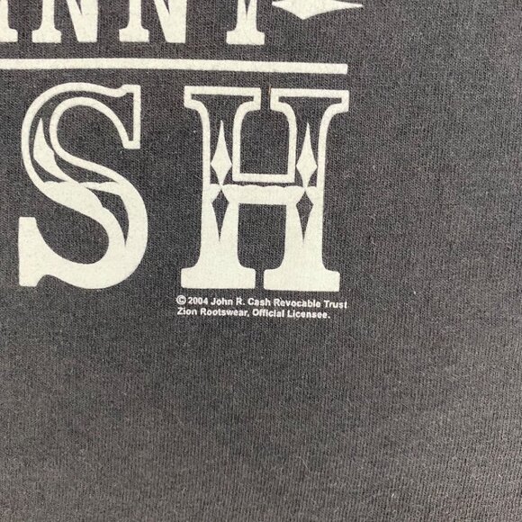 Vintage Johnny Cash Zion Rootswear T-shirt Dont Take your Guns to Town 2004 Y2K - Picture 6 of 10